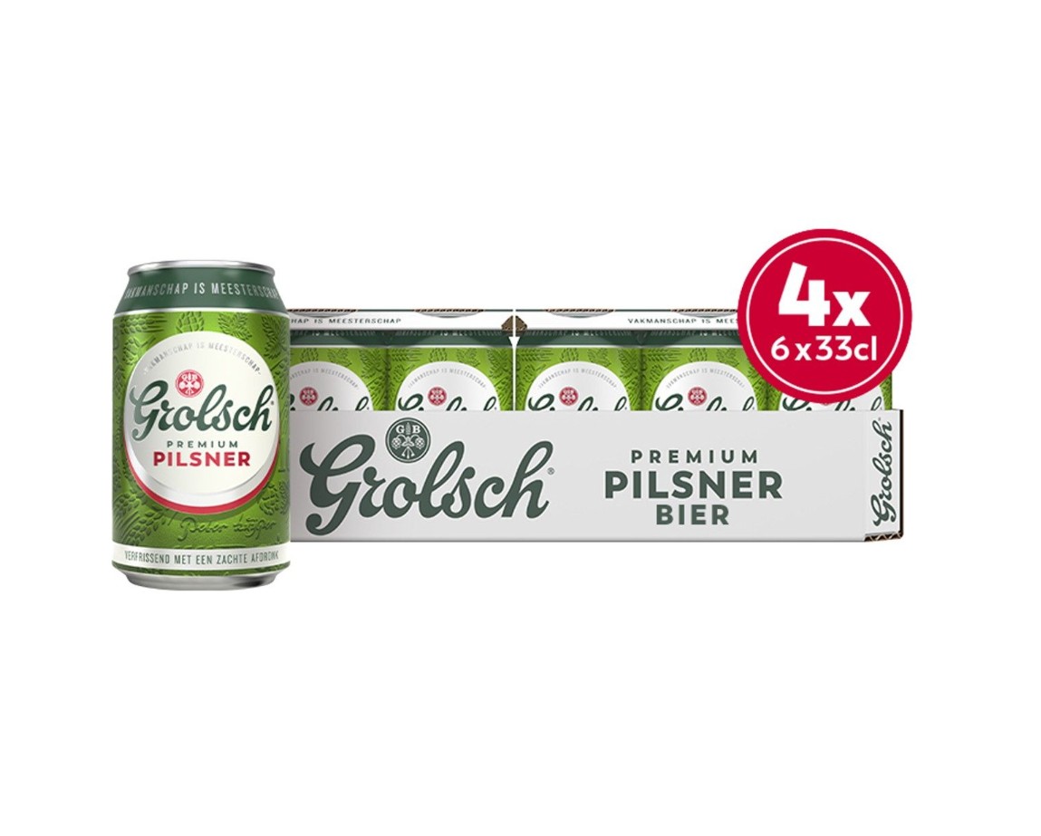 Grolsch Pilsener Blik 24x33cl